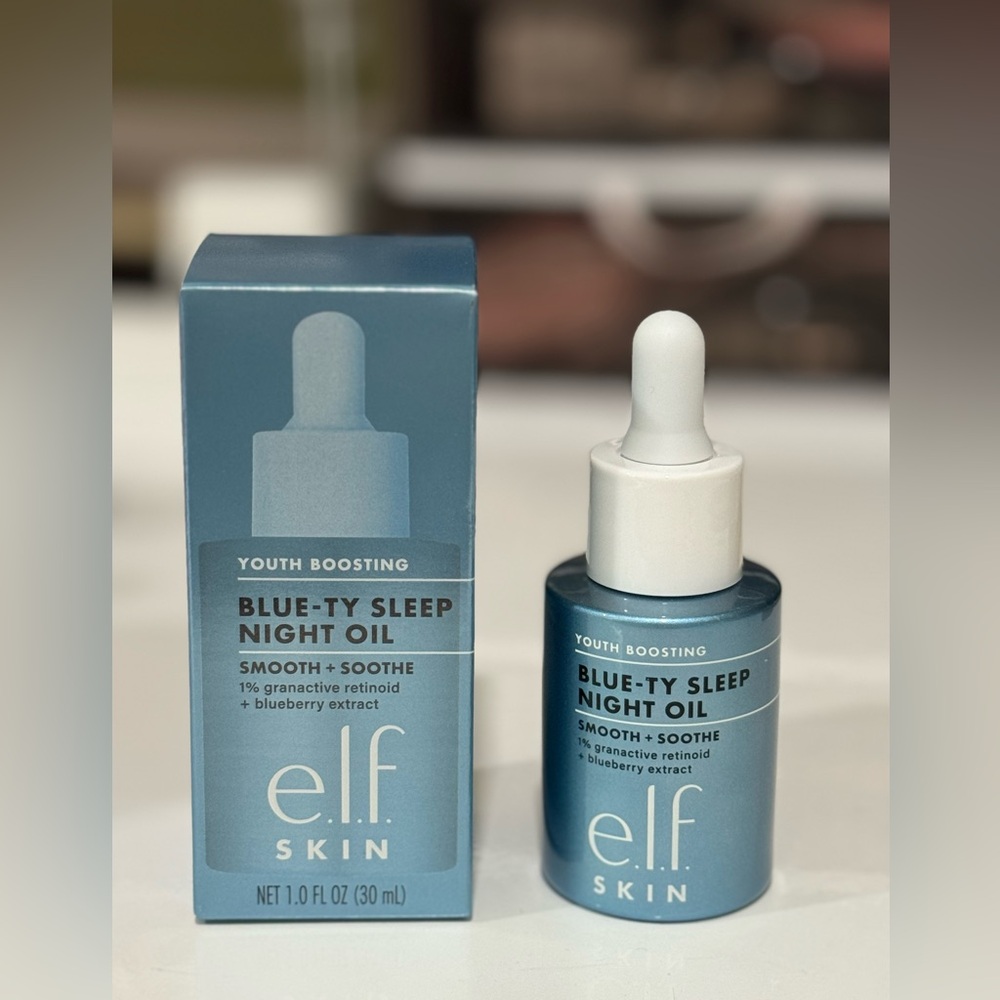 ELF Skin Youth Boosting BLUE-TY Sleep Night Oil Smooth & Soothe 1 Oz NIB